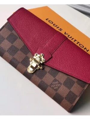 Louis Vuitton Replica Damier Canvas Clapton Wallet N64448 Raisin 2018