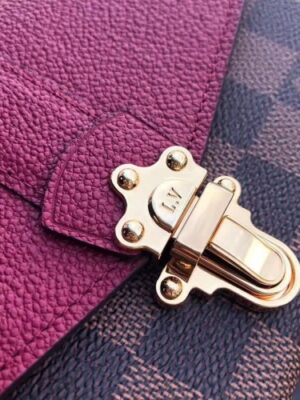 Louis Vuitton Replica Damier Canvas Clapton Wallet N64448 Raisin 2018