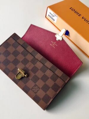 Louis Vuitton Replica Damier Canvas Clapton Wallet N64448 Raisin 2018