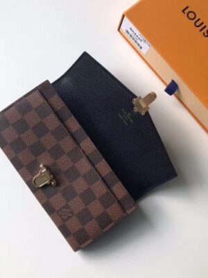 Louis Vuitton Replica Damier Canvas Clapton Wallet N64449 Noir 2018