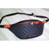 Louis Vuitton Replica Damier Cobalt Canvas Discover Bumbag Bag Orange Logo 2019