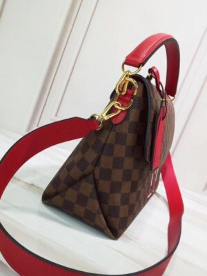 Louis Vuitton Replica Damier Ebene Canvas 3D LV Replica Beaubourg MM Bag N40176 Scarlet 2019