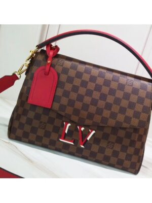 Louis Vuitton Replica Damier Ebene Canvas 3D LV Replica Beaubourg MM Bag N40176 Scarlet 2019