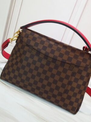 Louis Vuitton Replica Damier Ebene Canvas 3D LV Replica Beaubourg MM Bag N40176 Scarlet 2019