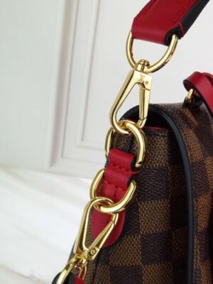 Louis Vuitton Replica Damier Ebene Canvas 3D LV Replica Beaubourg MM Bag N40176 Scarlet 2019