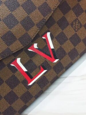 Louis Vuitton Replica Damier Ebene Canvas 3D LV Replica Beaubourg MM Bag N40176 Scarlet 2019