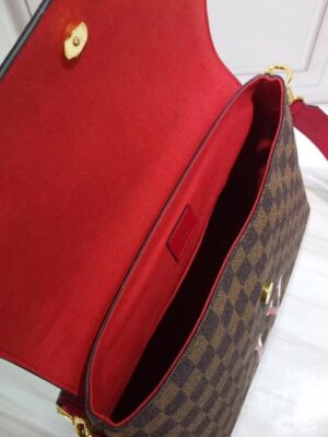 Louis Vuitton Replica Damier Ebene Canvas 3D LV Replica Beaubourg MM Bag N40176 Scarlet 2019