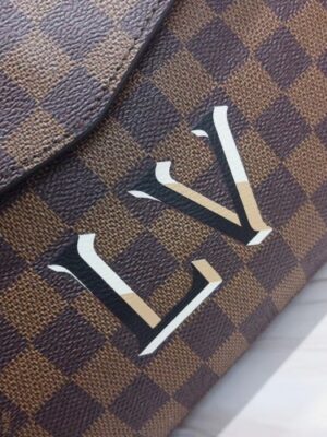 Louis Vuitton Replica Damier Ebene Canvas 3D LV Replica Beaubourg MM Bag N40177 Noir 2019