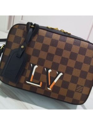 Louis Vuitton Replica Damier Ebene Canvas 3D LV Replica Santa Monica Bag N40189 Noir 2019