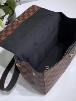 Louis Vuitton Replica Damier Ebene Canvas Bond Street Bag Black 2017