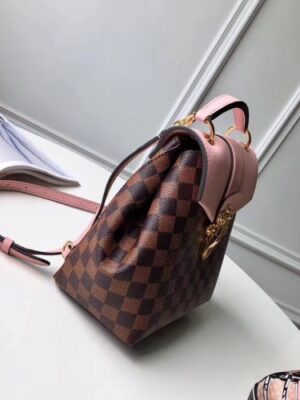 Louis Vuitton Replica Damier Ebene Canvas Clapton Backpack Bag N42262 Magnolia 2018