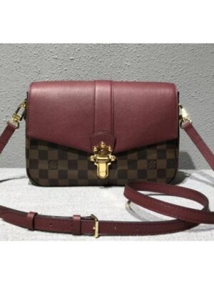 Louis Vuitton Replica Damier Ebene Canvas Clapton PM Bag N44242 Raisin 2018