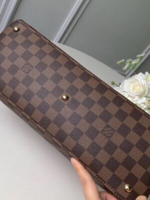 Louis Vuitton Replica Damier Ebene Canvas LV Replica Riverside Tote Bag N40052 Lie de Vin 2019