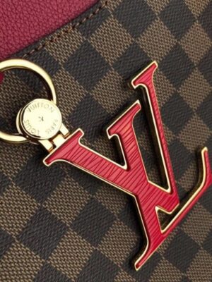 Louis Vuitton Replica Damier Ebene Canvas LV Replica Riverside Tote Bag N40052 Lie de Vin 2019