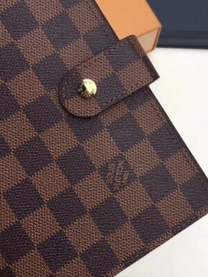 Louis Vuitton Replica Damier Ebene Canvas Medium Ring Agenda Cover R20240