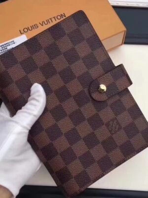 Louis Vuitton Replica Damier Ebene Canvas Notebook Cover M20004