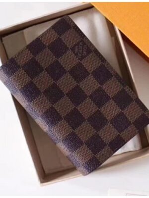 Louis Vuitton Replica Damier Ebene Canvas Passport Cover M60181