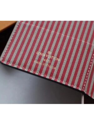 Louis Vuitton Replica Damier Ebene Canvas Passport Cover M62089 Red