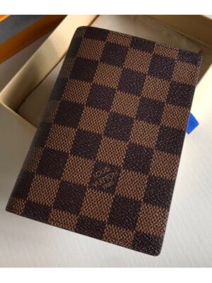 Louis Vuitton Replica Damier Ebene Canvas Passport Cover N64412