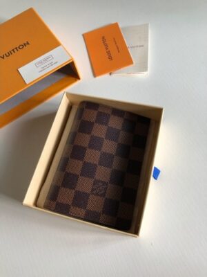 Louis Vuitton Replica Damier Ebene Canvas Passport Cover N64412