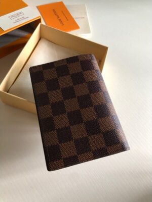 Louis Vuitton Replica Damier Ebene Canvas Passport Cover N64412