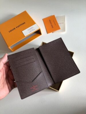 Louis Vuitton Replica Damier Ebene Canvas Passport Cover N64412