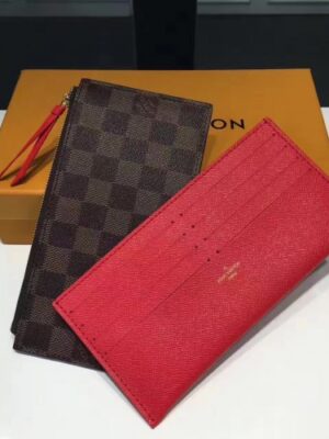 Louis Vuitton Replica Damier Ebene Canvas Pochette Felicie Chain Wallet M63032 Bag