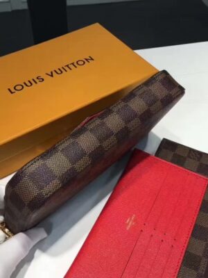 Louis Vuitton Replica Damier Ebene Canvas Pochette Felicie Chain Wallet M63032 Bag