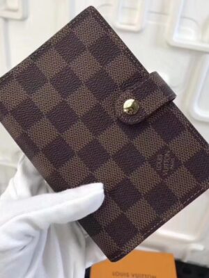 Louis Vuitton Replica Damier Ebene Canvas Small Ring Agenda Cover R20700