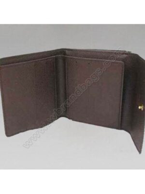 Louis Vuitton Replica Damier Ebene Canvas Snapped Billfold & Coin Purse