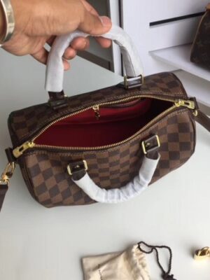 Louis Vuitton Replica Damier Ebene Canvas Speedy Bandoulière 25 N41368