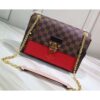 Louis Vuitton Replica Damier Ebene Canvas Vavin PM Chain Bag Cherry 2019