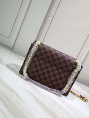 Louis Vuitton Replica Damier Ebene Canvas Vavin PM Chain Bag Cherry 2019