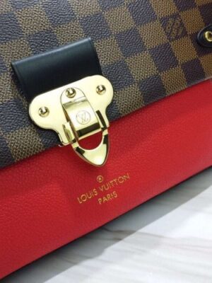 Louis Vuitton Replica Damier Ebene Canvas Vavin PM Chain Bag Cherry 2019