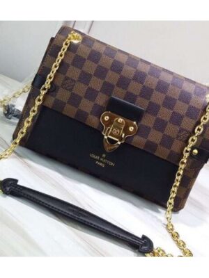 Louis Vuitton Replica Damier Ebene Canvas Vavin PM Chain Bag N40108 Noir 2019