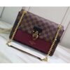 Louis Vuitton Replica Damier Ebene Canvas Vavin PM Chain Bag N40109 Bordeaux 2019