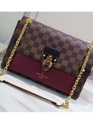 Louis Vuitton Replica Damier Ebene Canvas Vavin PM Chain Bag N40109 Bordeaux 2019