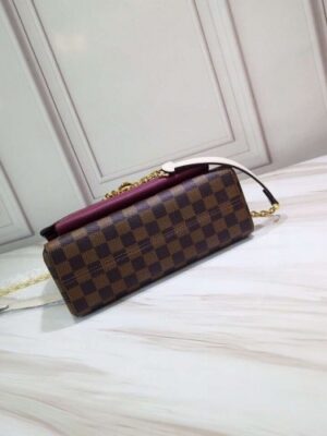 Louis Vuitton Replica Damier Ebene Canvas Vavin PM Chain Bag N40109 Bordeaux 2019