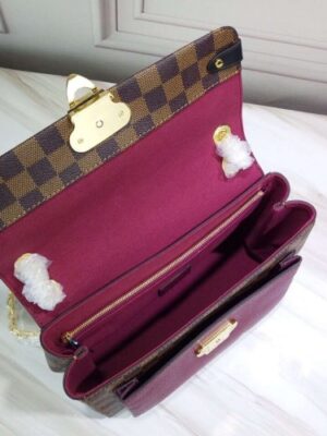 Louis Vuitton Replica Damier Ebene Canvas Vavin PM Chain Bag N40109 Bordeaux 2019