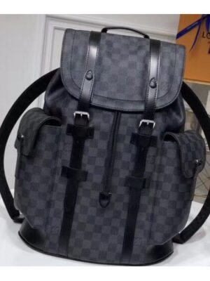 Louis Vuitton Replica Damier Graphite Canvas Christopher PM Backpack Bag N41379