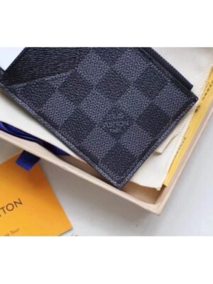 Louis Vuitton Replica Damier Graphite Canvas Coin Card Holder N64038