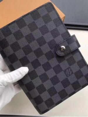 Louis Vuitton Replica Damier Graphite Canvas Medium Ring Agenda Cover R20202