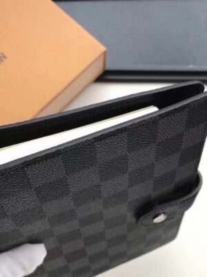 Louis Vuitton Replica Damier Graphite Canvas Medium Ring Agenda Cover R20202