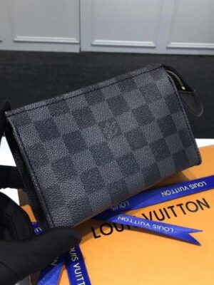 Louis Vuitton Replica Damier Graphite Canvas Toiletry Pouch 15 Bag M47546 09