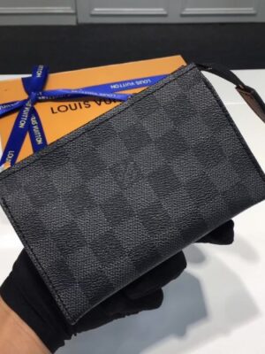 Louis Vuitton Replica Damier Graphite Canvas Toiletry Pouch 15 Bag M47546 09