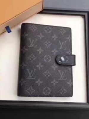 Louis Vuitton Replica Damier Graphite Notebook Cover PM M20004 Grey