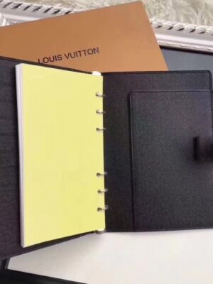 Louis Vuitton Replica Damier Graphite Notebook Cover PM M20004 Grey