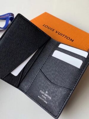 Louis Vuitton Replica Damier Graphite Pixel Canvas Pocket Organiser Wallet N60158 Blue 2019