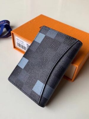 Louis Vuitton Replica Damier Graphite Pixel Canvas Pocket Organiser Wallet N60159 Gray 2019