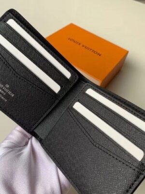 Louis Vuitton Replica Damier Graphite Pixel Canvas Slender Wallet N60181 Gray 2019